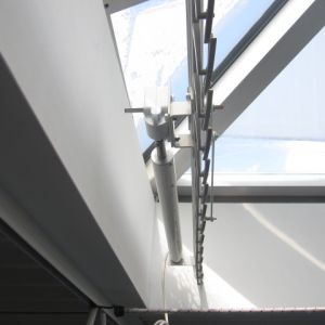 Motorized Rack Arm Louvers