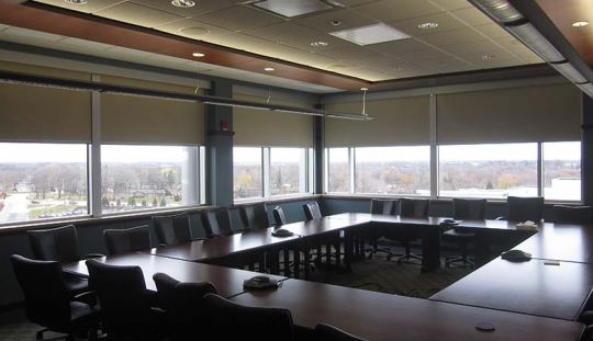 Motorized Shades for Boardroom